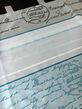 Design Schlaufen Scheibengardine weiß-petrol-grau 2288